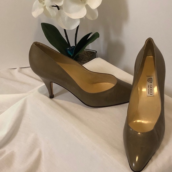 NWOT Gucci Tan/Camel Pumps Shoes 40-10 B - Picture 3 of 7